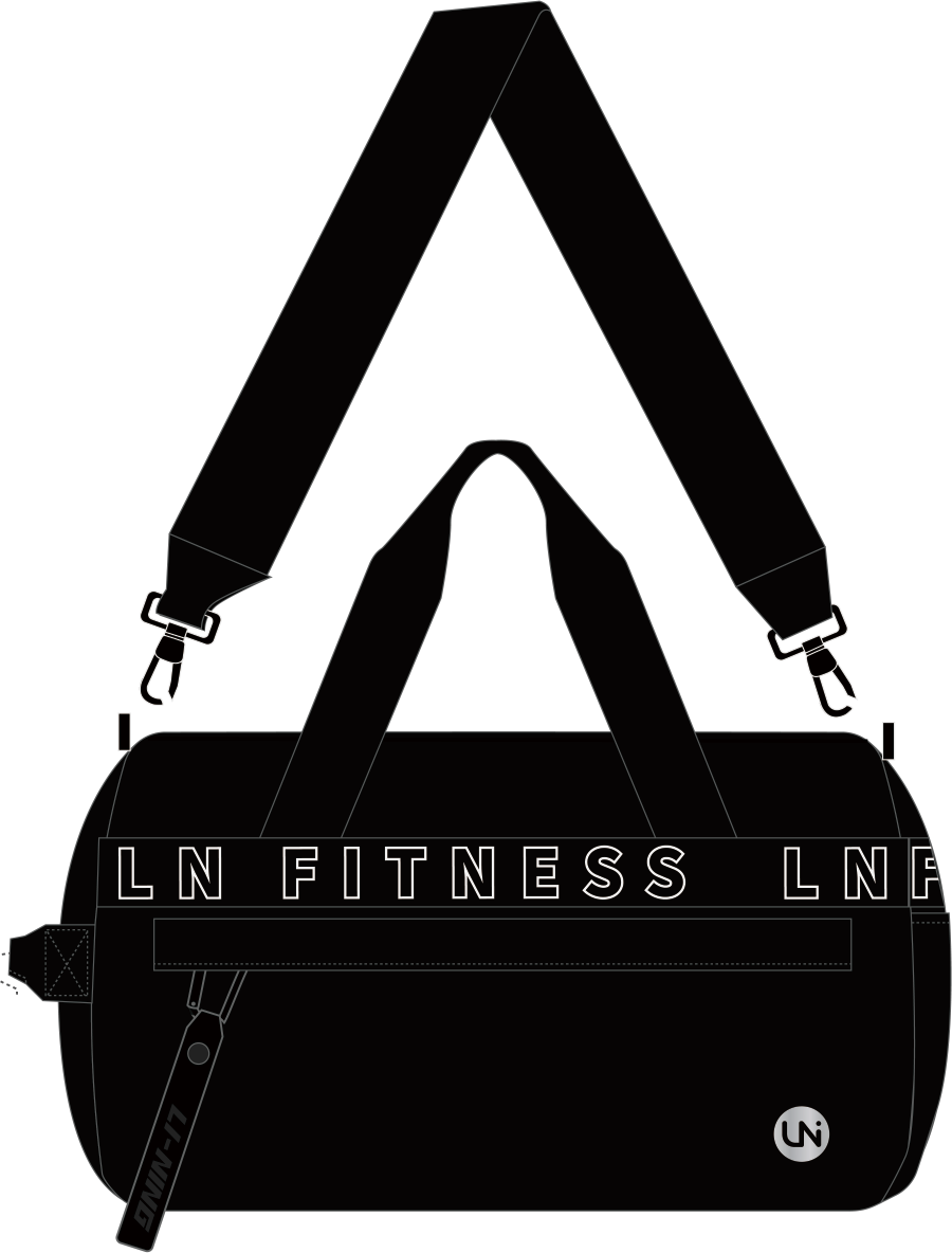 Sports bag duffle bag "LN Fitness" black - ABLS169-1