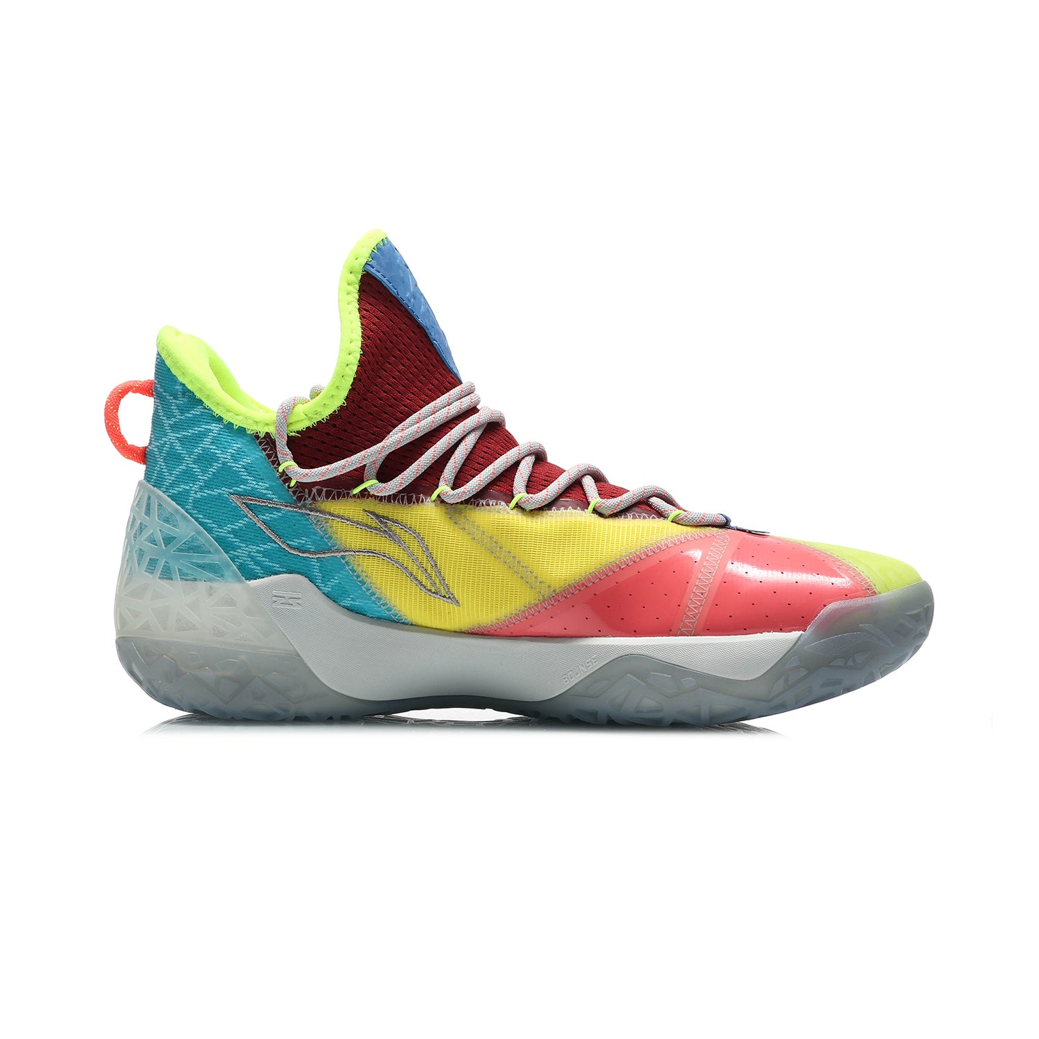 Basketball shoe Wade Fission lite green/yellow/red - ABPQ025-3