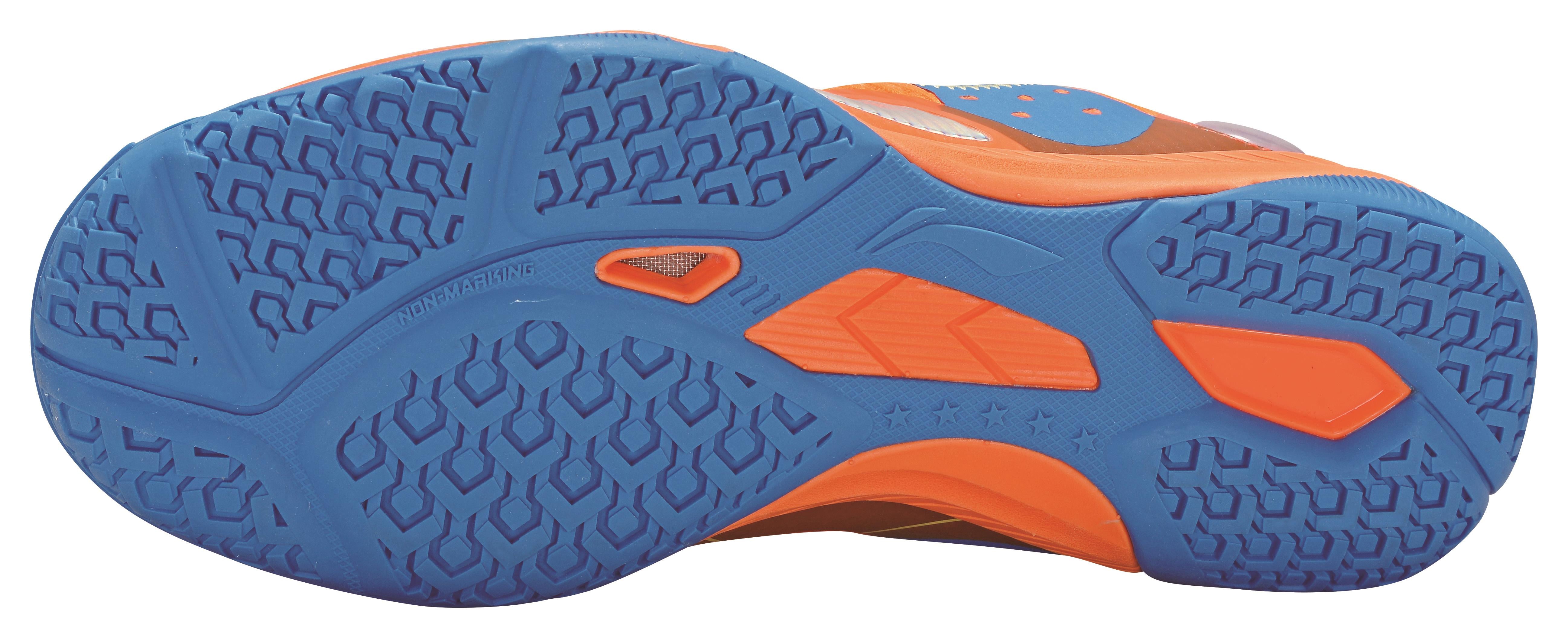 Professional Men's Table Tennis Shoe Mountains - Orange-Blue - APPR017-2