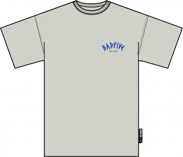 Unisex Basketball T-Shirt "BADFIVE" Anti-Warrior hellgrau - AHST289-8