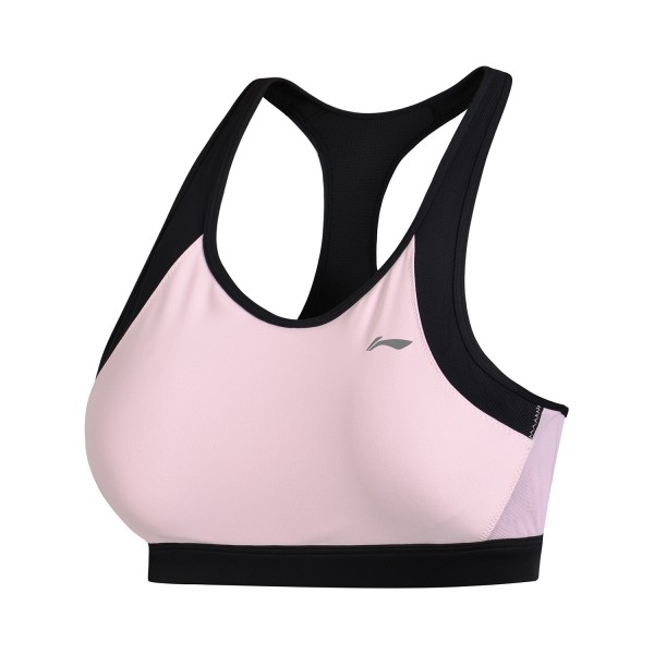 Damen Fitnes Sport-BH Tight Fit rosa medium Support - AUBP014-4