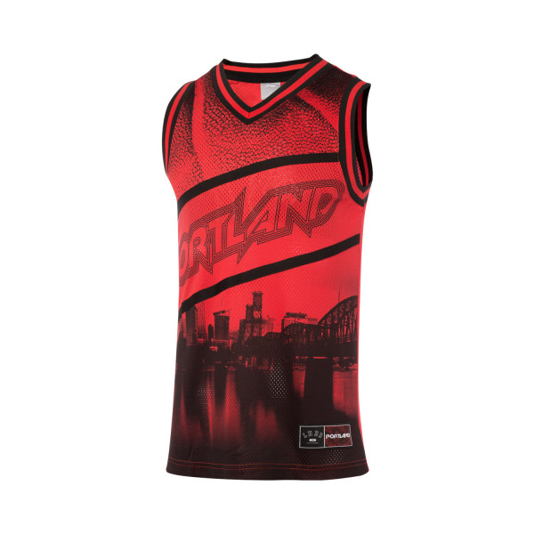 Unisex Basketball-Shirt "Portland 03" rot - AAYQ231-1
