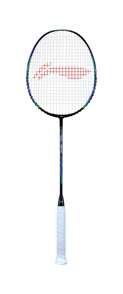 Badmintonschläger Lightning 3000 bespannt Grau-Schwarz - AYPQ132-3
