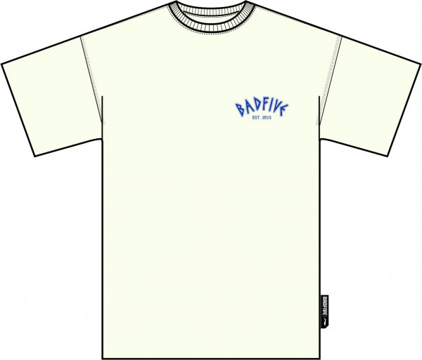 Unisex Basketball T-Shirt "BADFIVE" Anti-Warrior weiß - AHST289-5