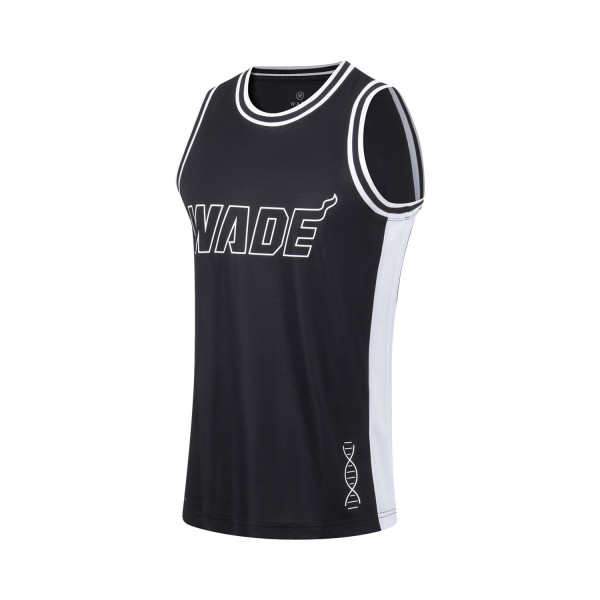 Unisex Basketball-Competition Top "Wade-Style" schwarz-weiß - AAYT051-14