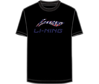 Unisex Sport T-Shirt Logo schwarz - AHSQ451-2