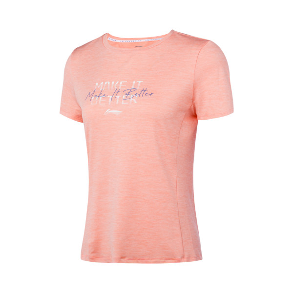 Damen Sportshirt T-Shirt "make it better" mandel - ATSQ178-2