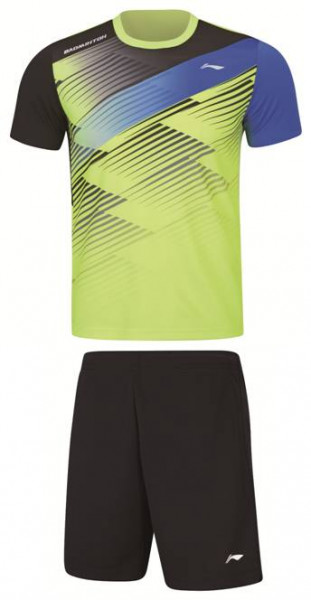 Herren Wettkampf-Dress SPEED (Set aus Shirt und Shorts) gelb + schwarz - AATS007-3