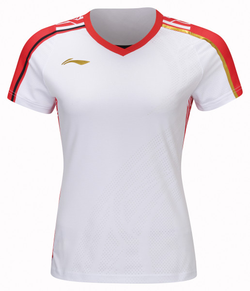 Damen Sportshirt "International Stars" weiß/rot - AAYT074-1
