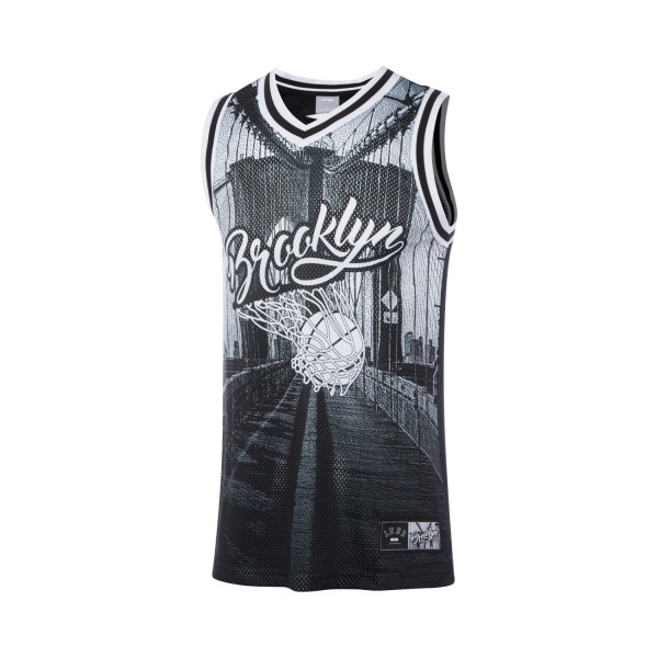 Unisex Basketball-Shirt "Brooklyn" schwarz - AAYQ229-1